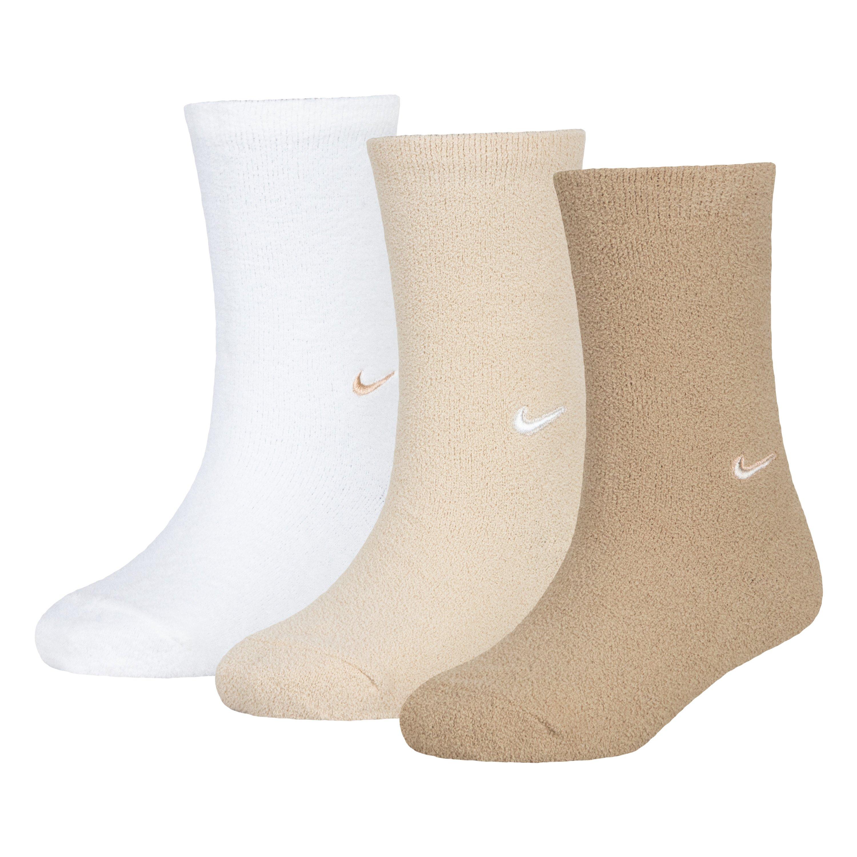Nike Little Girls' Super Soft Cozy Crew Socks-3PK
